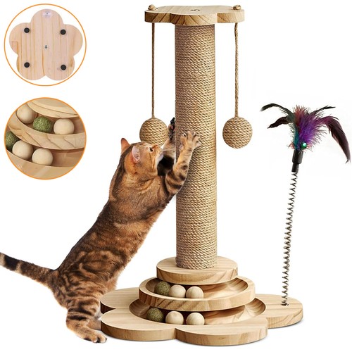 Cat scratching post - cat,