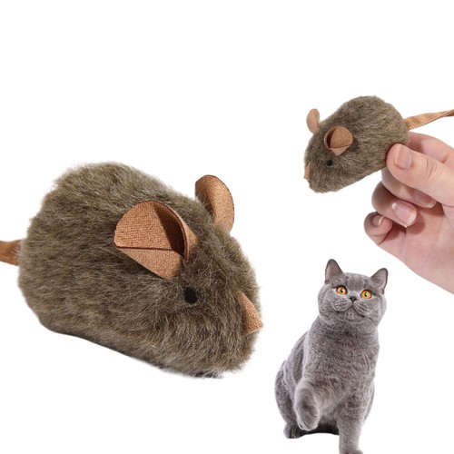 Squeaky mouse cat - 2x,