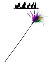 Cat Teaser Wand Feather Foil