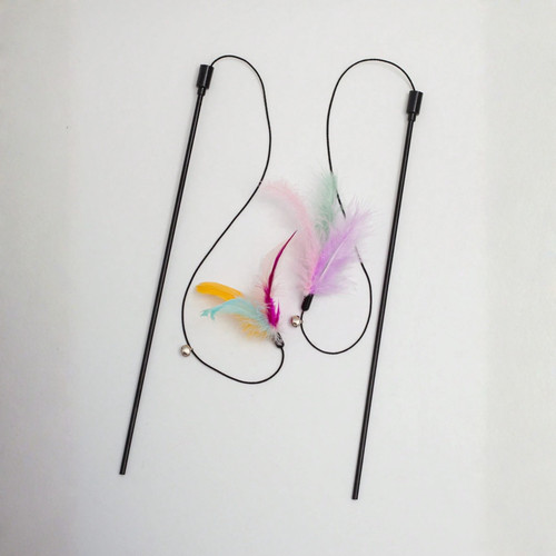 Cat teaser wand feather - teaser,