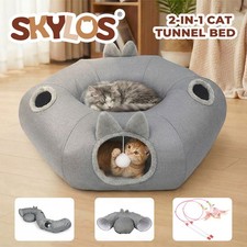Skylos Foldable Cat Tunnel Bed