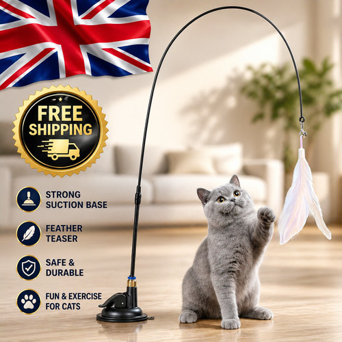 Cat kitten toy - cat, wand