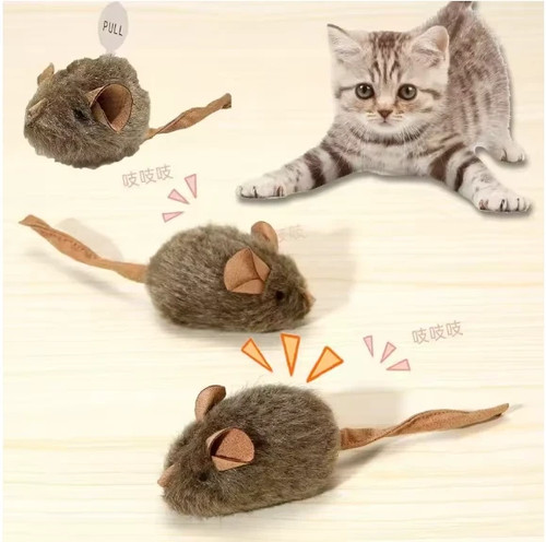 Squeaky mouse cat toy - mouse,