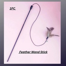 Cat Kitten Feather Wand Stick