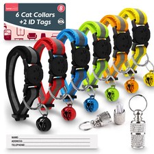 6pk Reflective Cat Collars