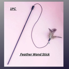 Cat Kitten Feather Wand Stick